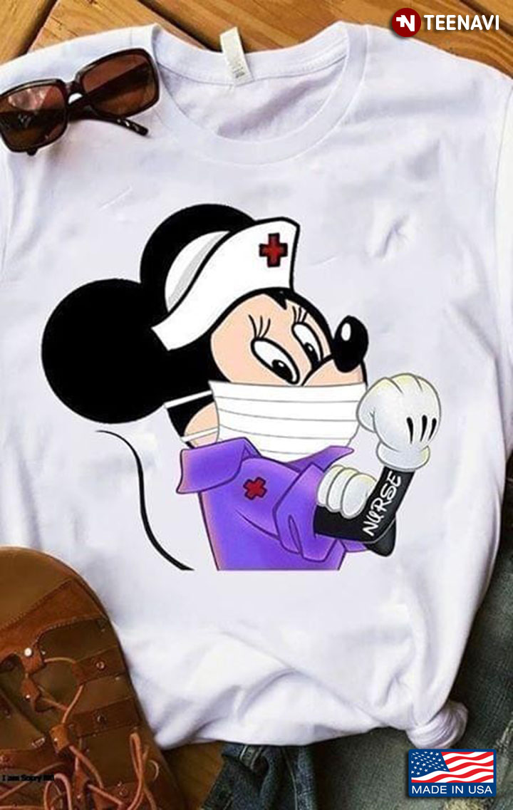Mickey Mouse Tattoo Nurse Coronavirus Pandemic