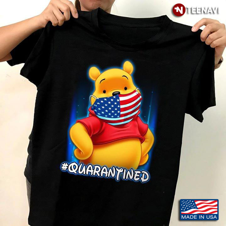 Winnie-the-Pooh American Flag Face Mask #Quarantined COVID-19