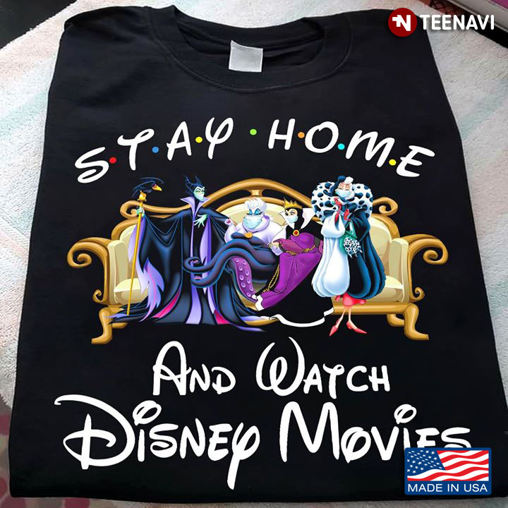Stay At Home And Watch Disney Movies Villains COVID-19