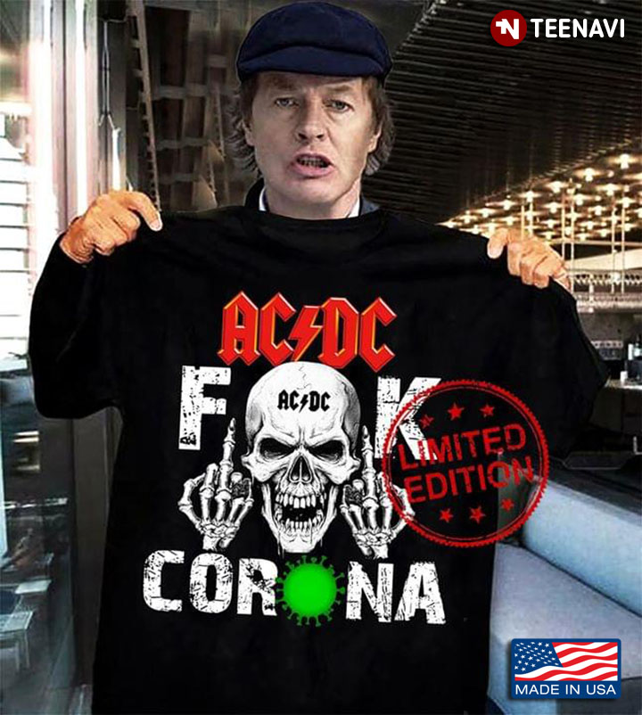 AC/DC band shirt 2020 pandemic in case of emergency gift fan T-Shirt S-5XL 