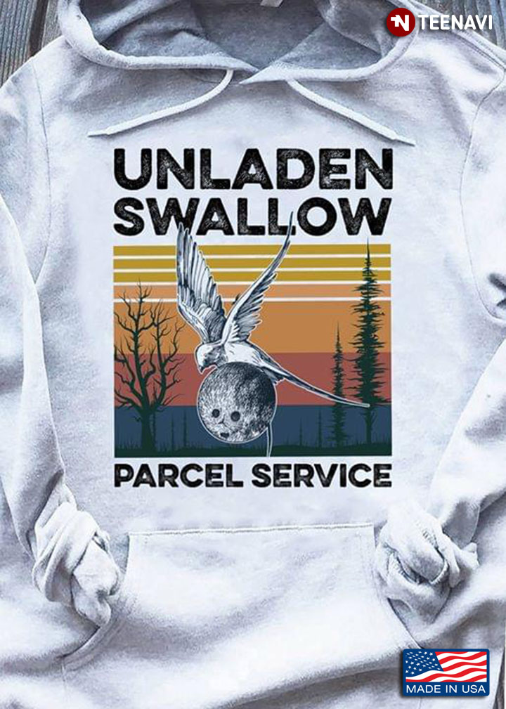 Unladen Swallow Parcel Service Swallow Fly Vintage