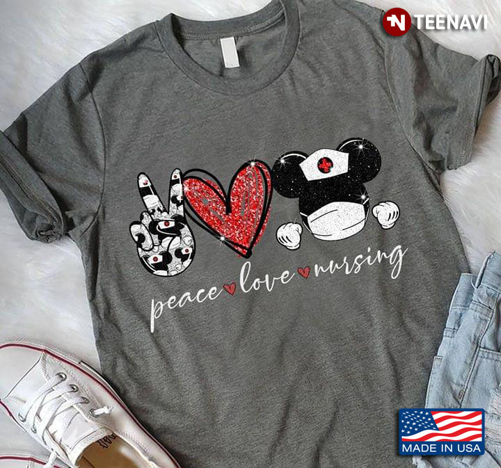 Peace Love Nursing Mickey Mouse