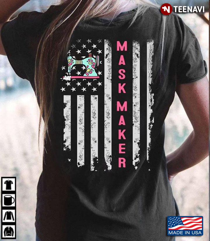 Mask Maker American Flag COVID-19