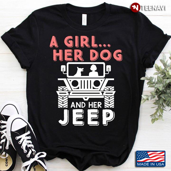 A Girl... Her Dog And Her Jeep