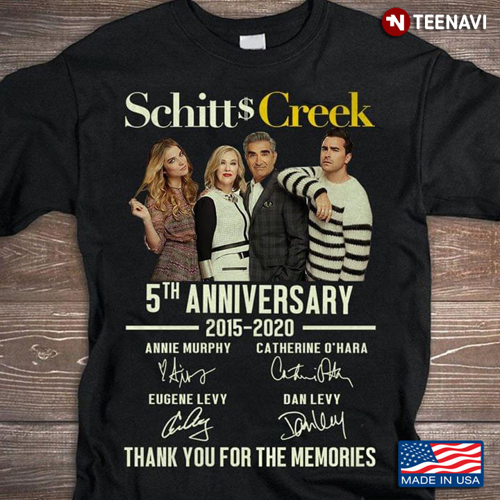 Schitt's Creek 5th Anniversary 2015-2020 Singatures Thank You For The Memories