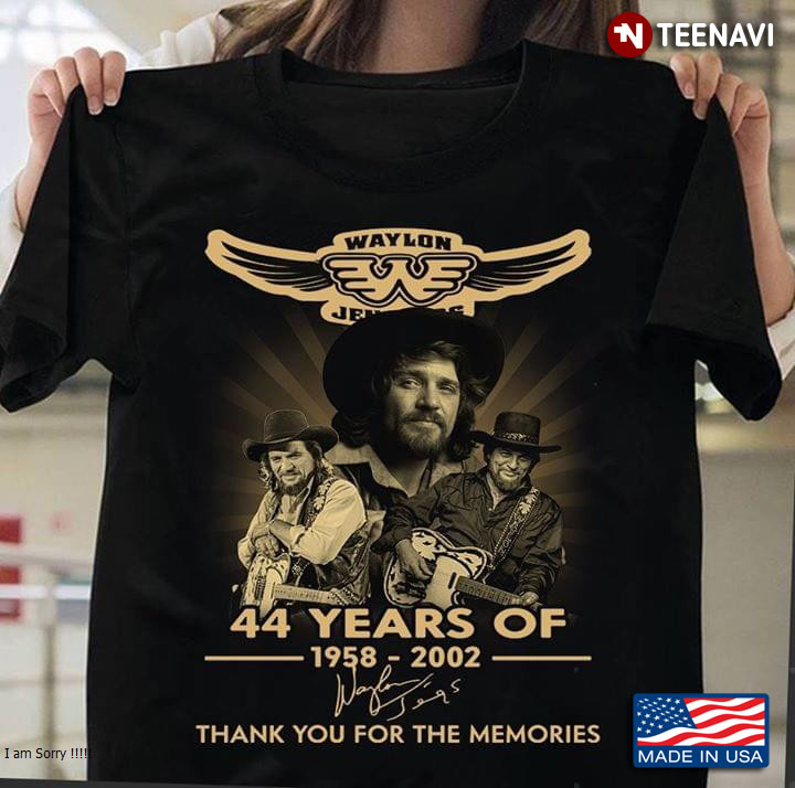 44 Years Of Waylon Jennings 1958-2002 Signature Thank You For The Memories