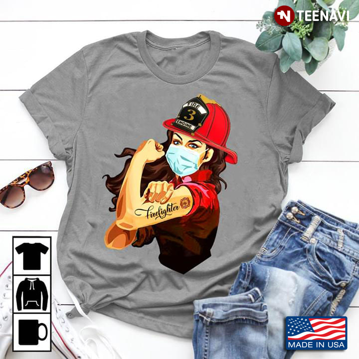 Strong Girl Tattoo Fire Fighter Fire Engine Hat