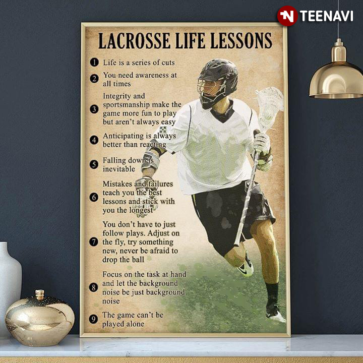 Funny Lacrosse Player Lacrosse Life Lessons