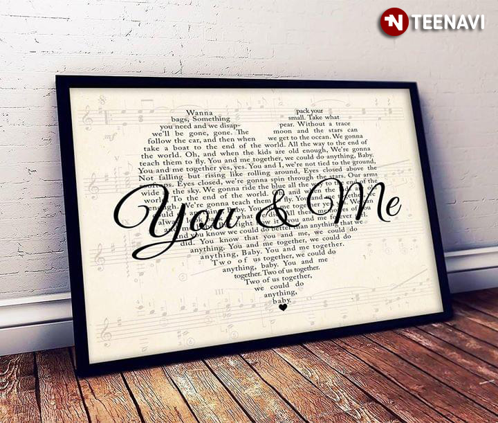 Dave Matthews Band You & Me Lyrics With Heart Typography