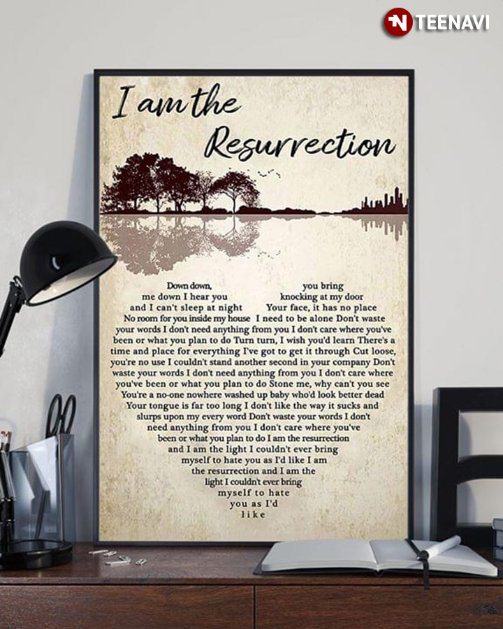 The Stone Roses I Am The Resurrection Lyrics With Heart Typography And Guitar Lake Shadow