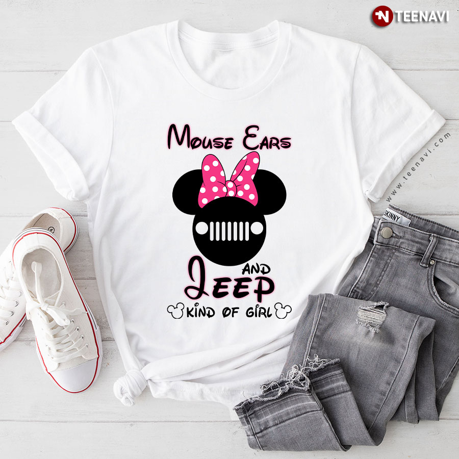 Minnie Mouse Ears And Jeep Kind Of Girl T-Shirt