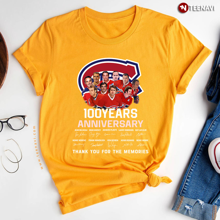 Montreal Canadiens 100 Years Anniversary Thank You For The Memories
