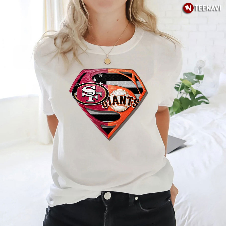San Francisco 49ers And San Francisco Giants Superman T-Shirt - TeeNavi