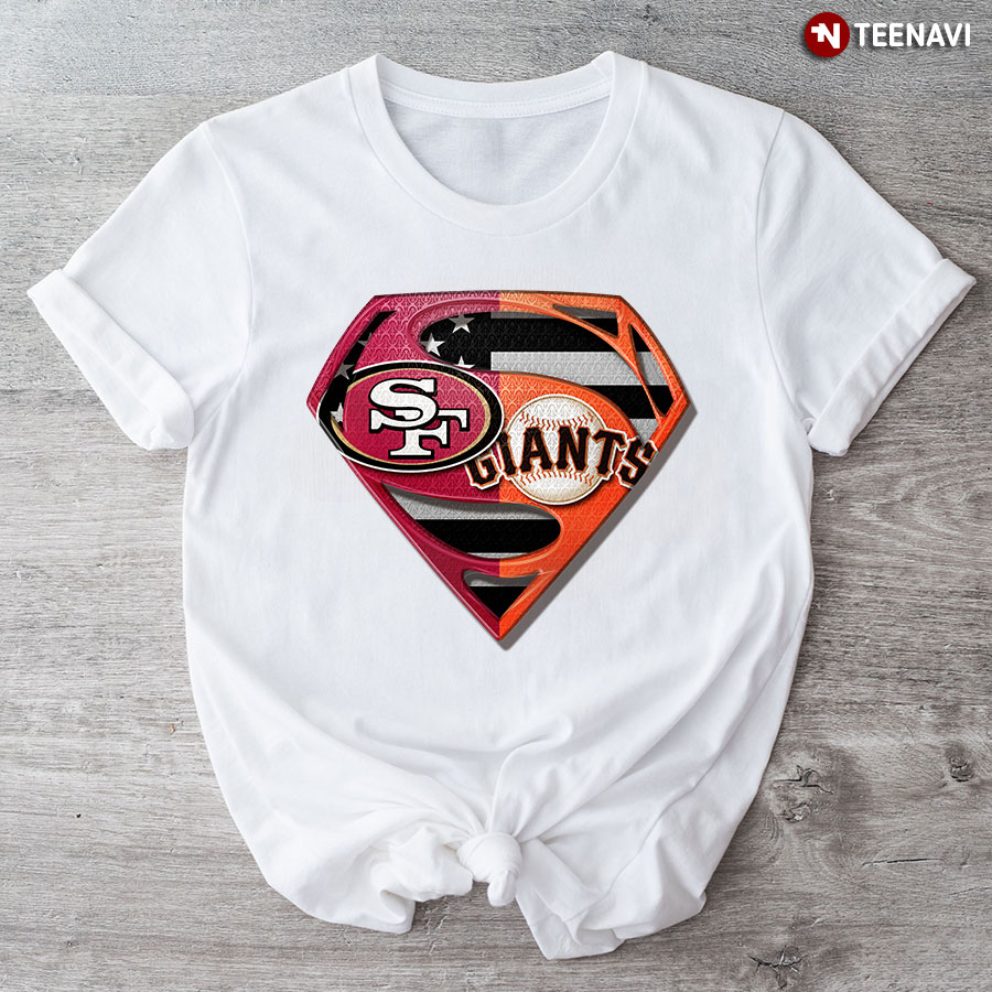 San Francisco 49ers And San Francisco Giants Superman T-Shirt