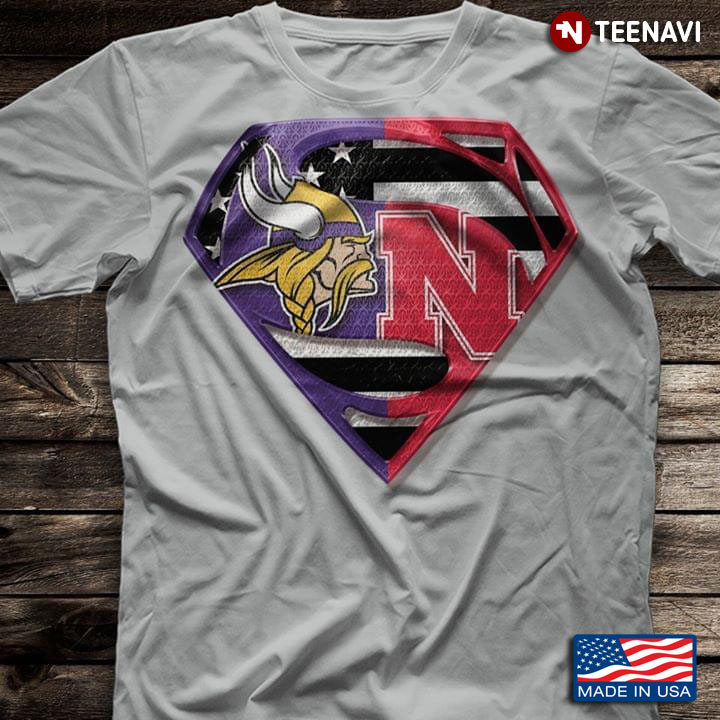 Minnesota Vikings And Nebraska Cornhuskers Superman