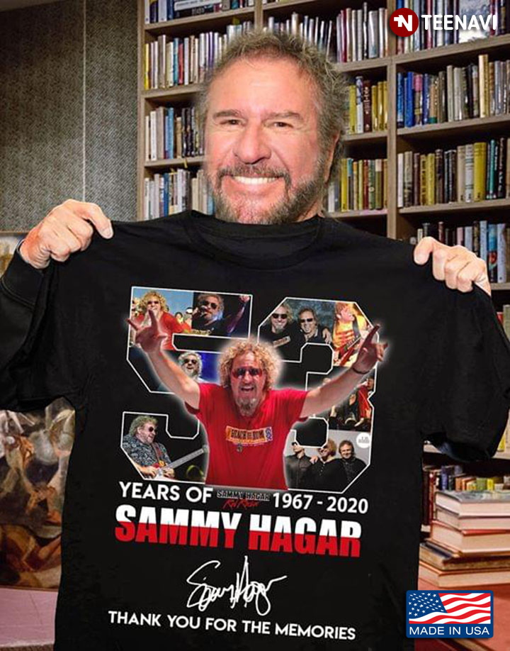 53 Years Of Sammy Hagar 1967-2020 Signature Thank You For The Memories