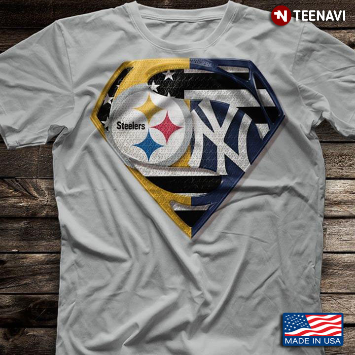 Pittsburgh Steelers And New York Yankees Superman