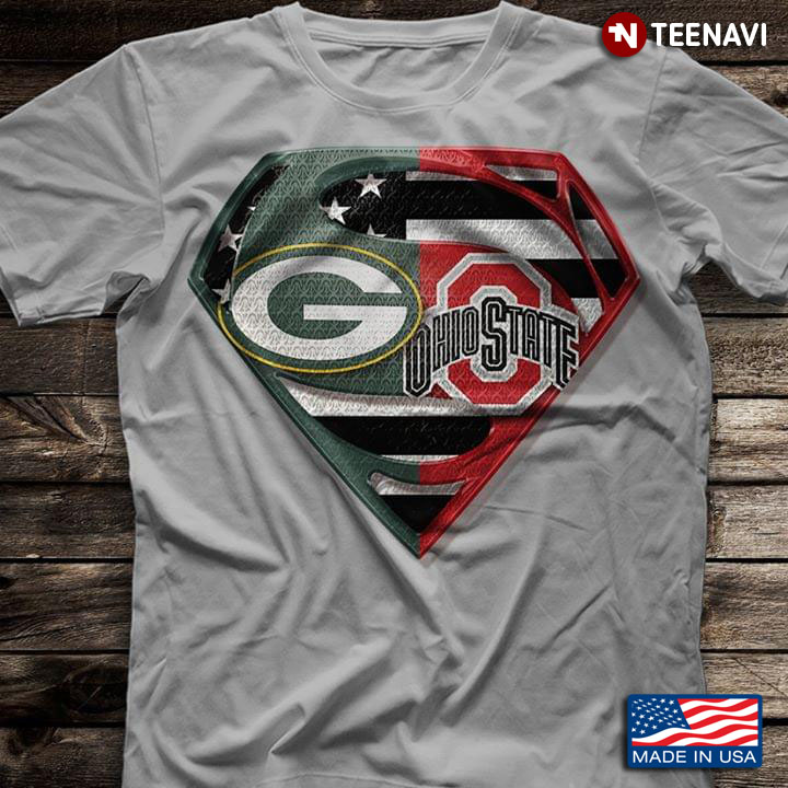 Green Bay Packers And Ohio State Buckeyes Superman