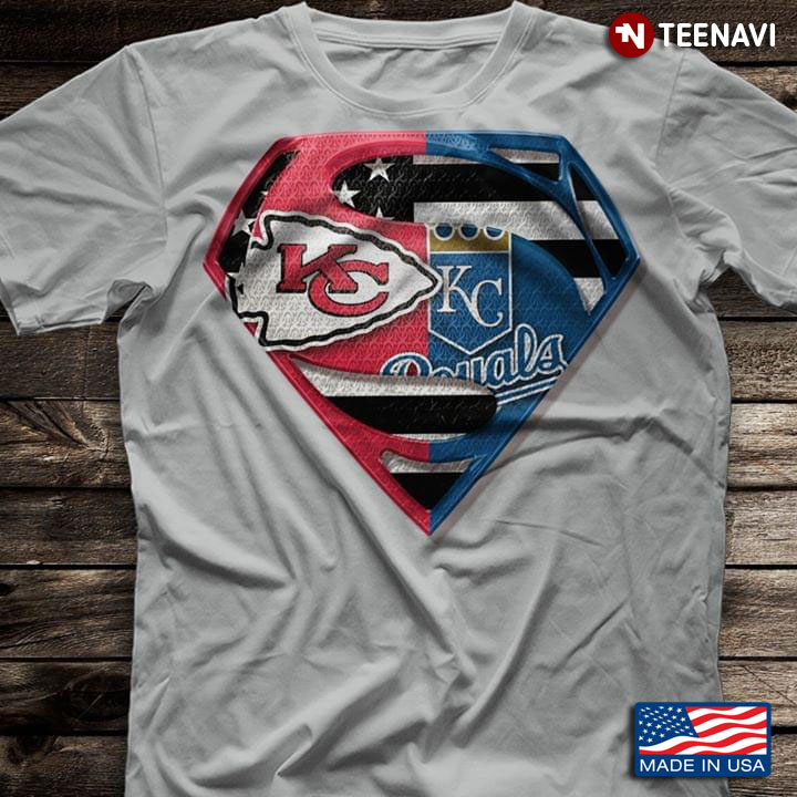 Kansas City Chiefs And Kansas City Royals Superman T-Shirt - TeeNavi