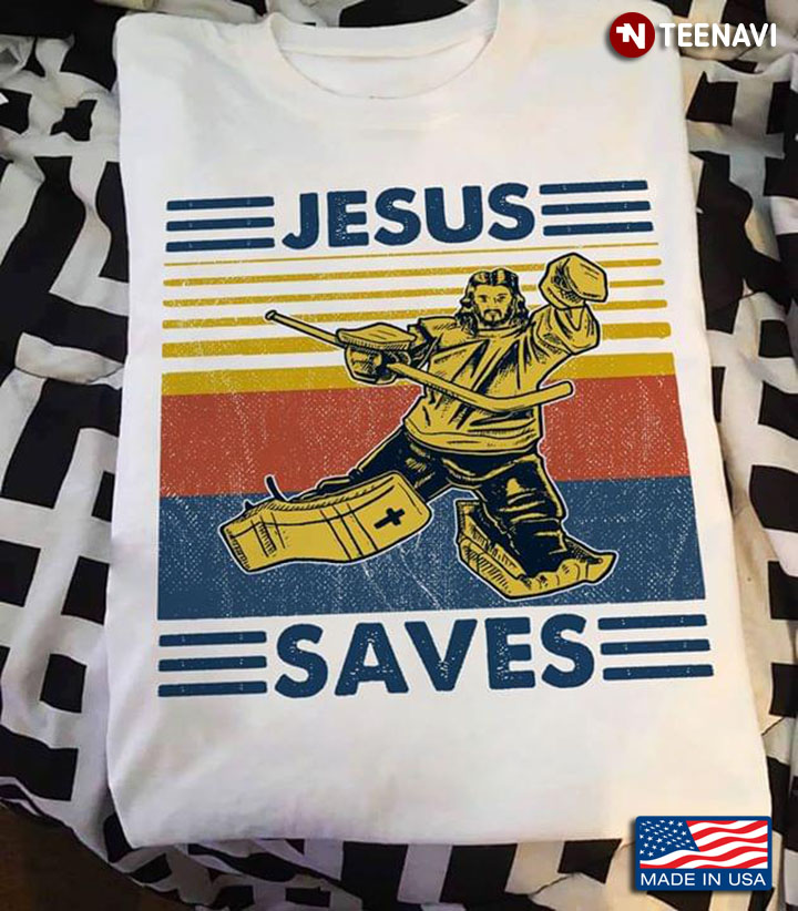 Jesus Saves Ice Hockey