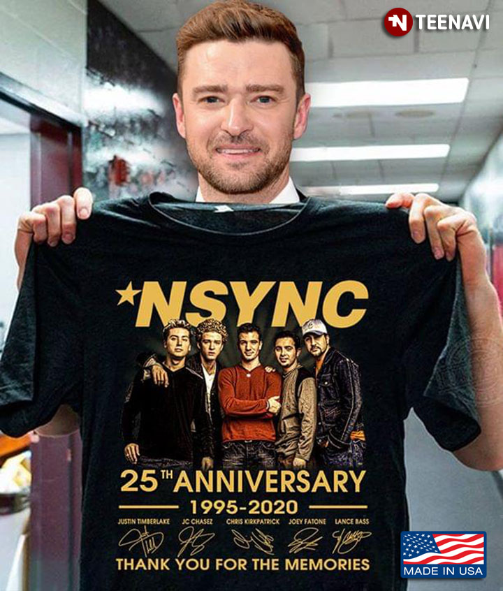 NSYNC 25th Anniversary 1995-2020 Signatures Thank You For The Memories