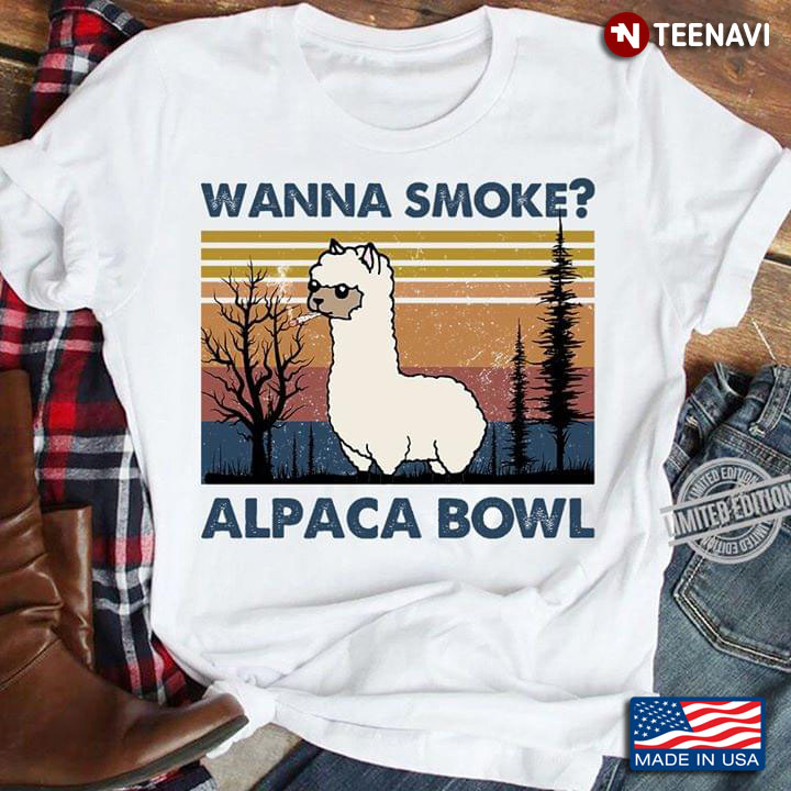 Wanna Smoke Alpaca Bowl White Version