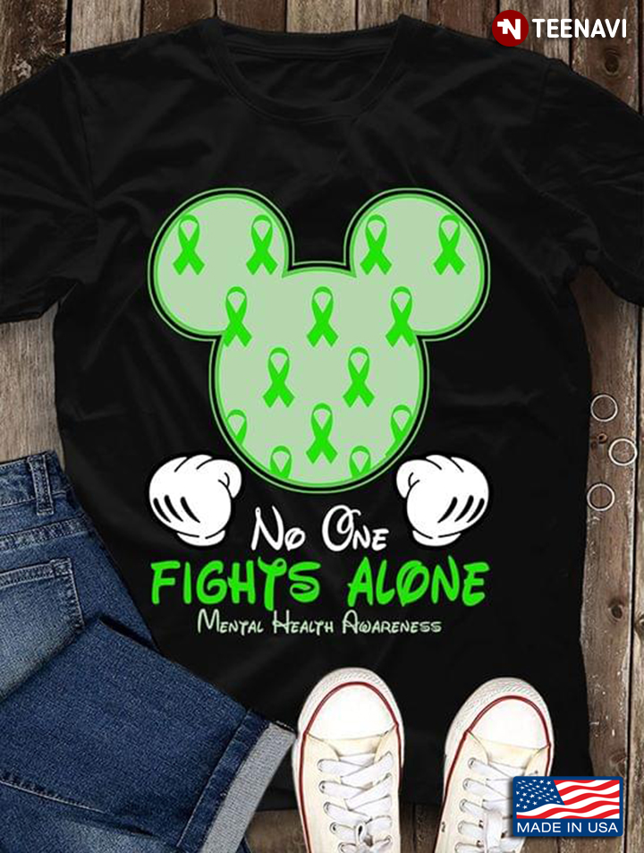 Mickey Mouse No One Fights Alone Mental Health Awareness