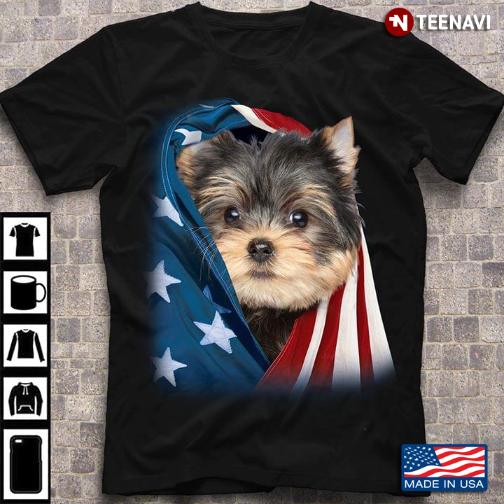 Yorkshire Terrier Flag American Independence Day
