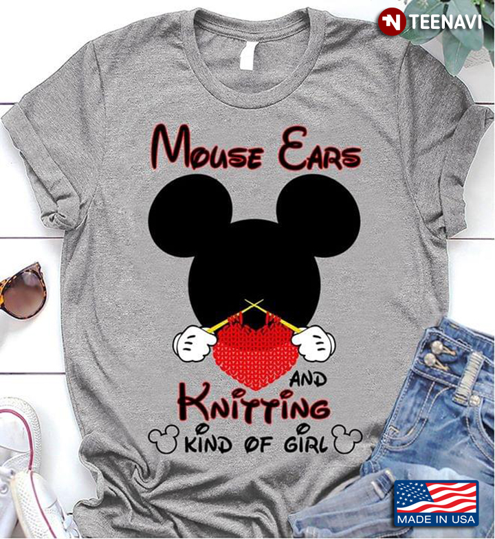 Mickey Mouse Ears And Knitting Kind Of Girl