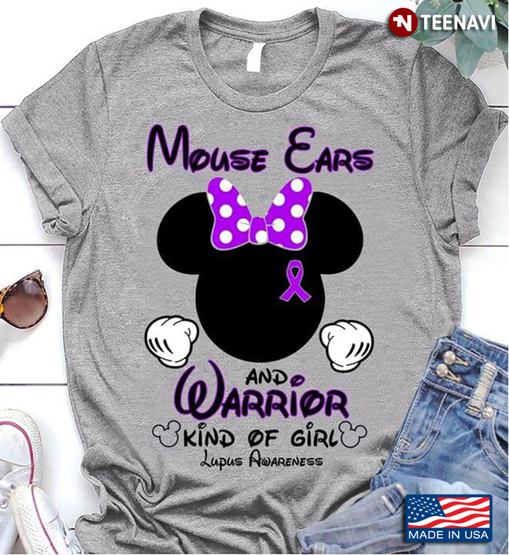 Minnie Mouse Ears And Warrior Kind Of Girl Lupus Awareness