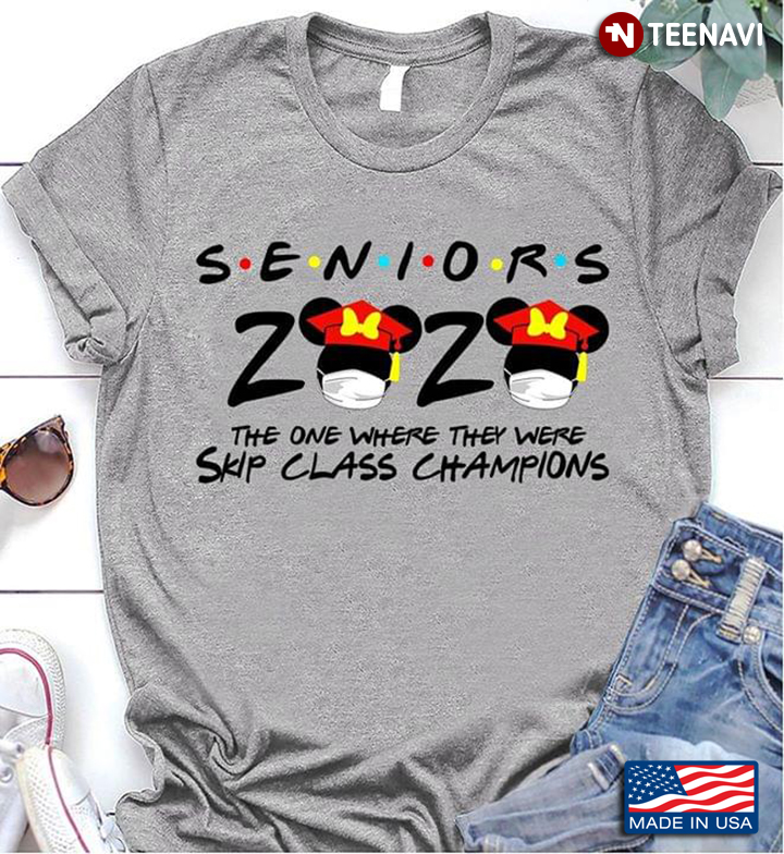 Minnie Mouse Graduation Seniors 2020 The One Where They Were Skip Class Champions