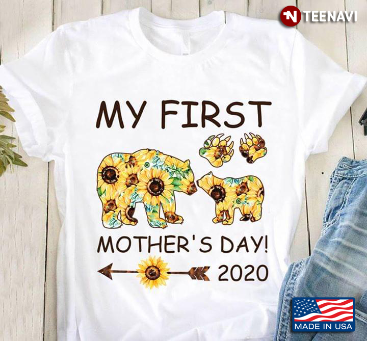 Mama Bear Sunflower My First Mother's Day 2020