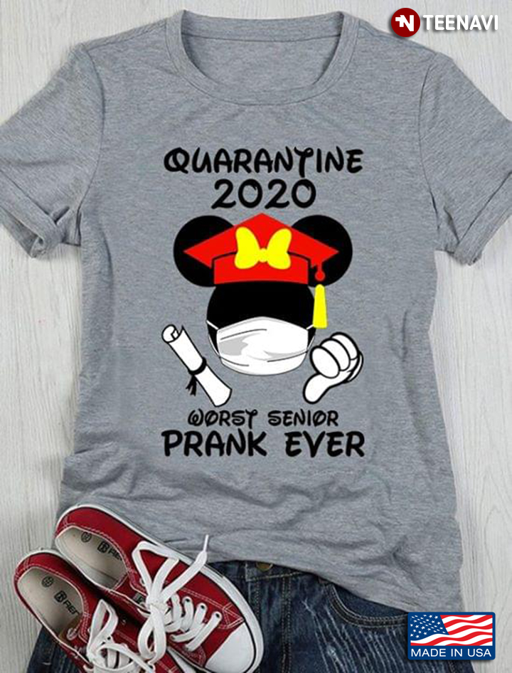 Minnie Mouse Graduation Quarantine 2020 Worst Senior Prank Ever Coronavirus