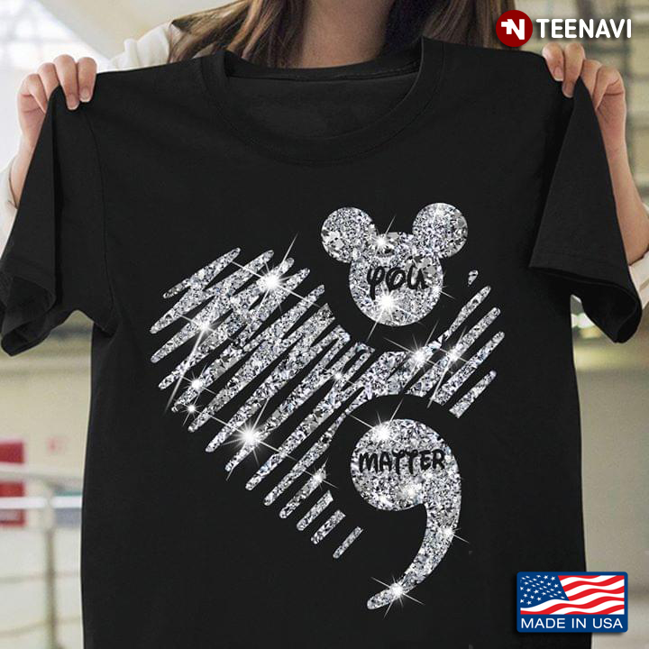You Matter Mickey Mouse Suicide Prevention Awareness Sparkling