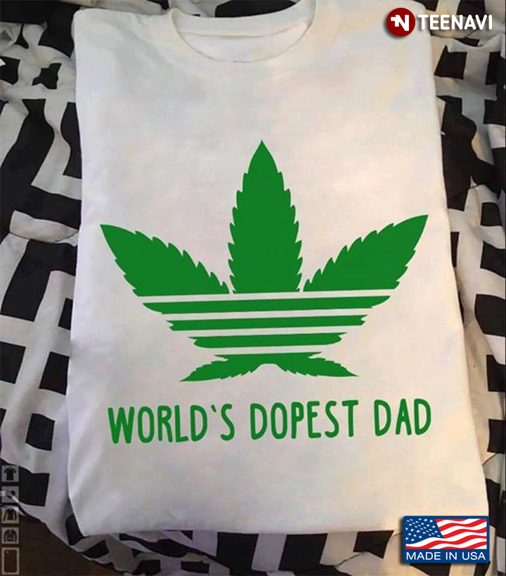 World's Dopest Dad Weed Adidas Gifts for Father's Day