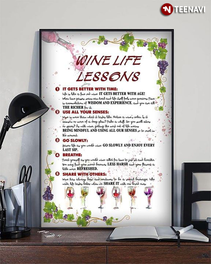 Funny Wine Life Lessons For Wine Lovers