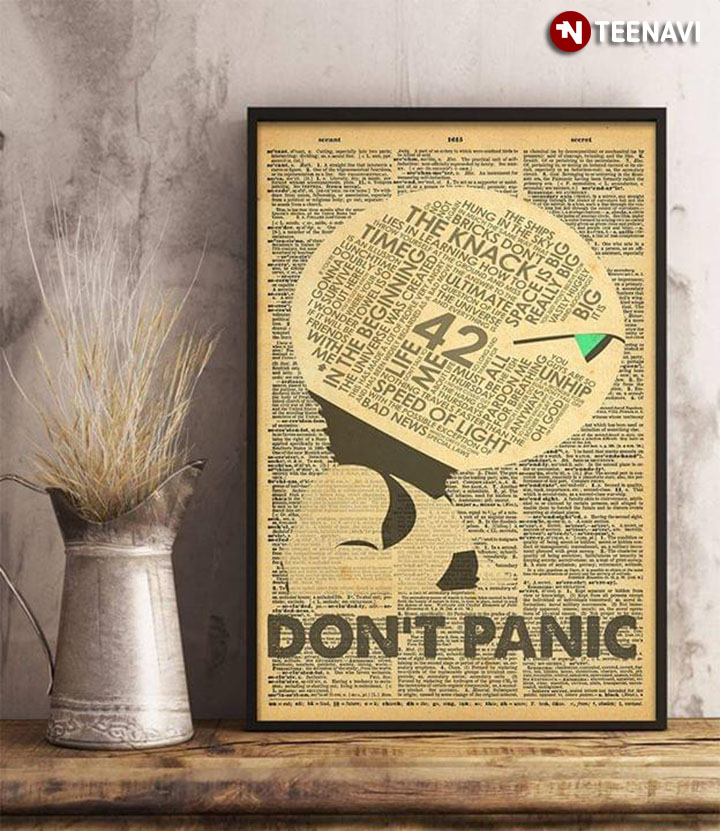 Newspaper Theme Hitchhiker's Guide To The Galaxy Don't Panic