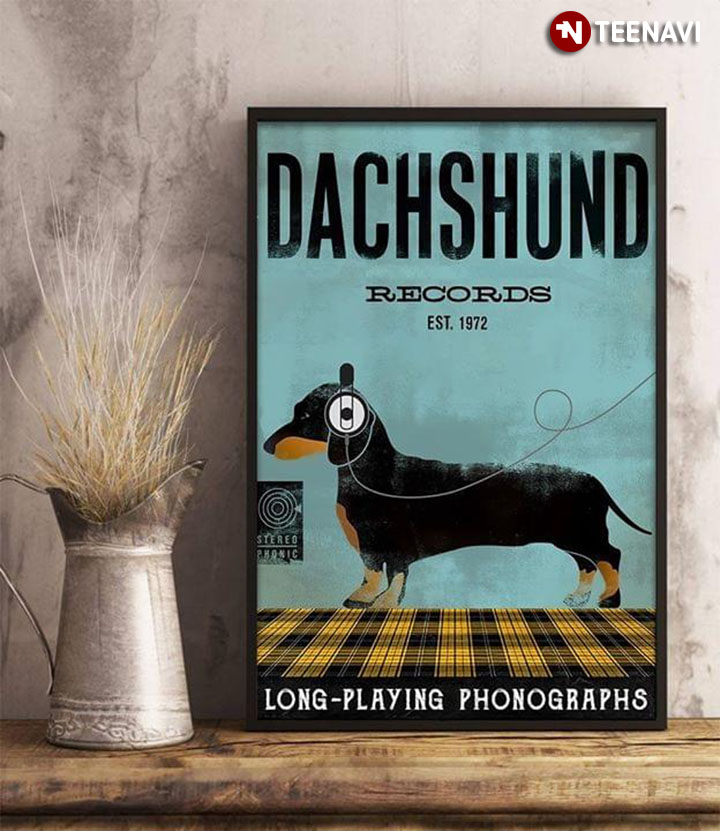 Vintage Dachshund Records Est. 1972 Long-playing Phonographs