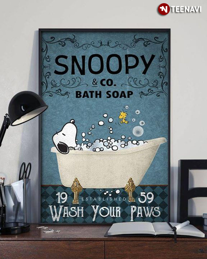 Vintage Snoopy & Co. Bath Soap Established 1959 Wash Your Paws