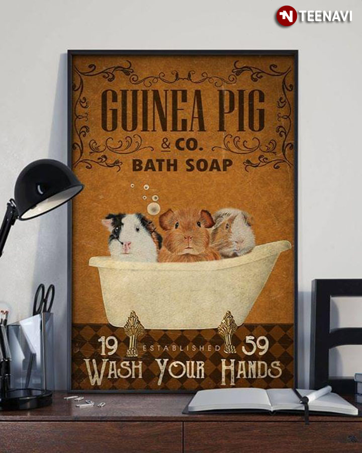 Vintage Guinea Pig & Co. Bath Soap Established 1959 Wash Your Hands