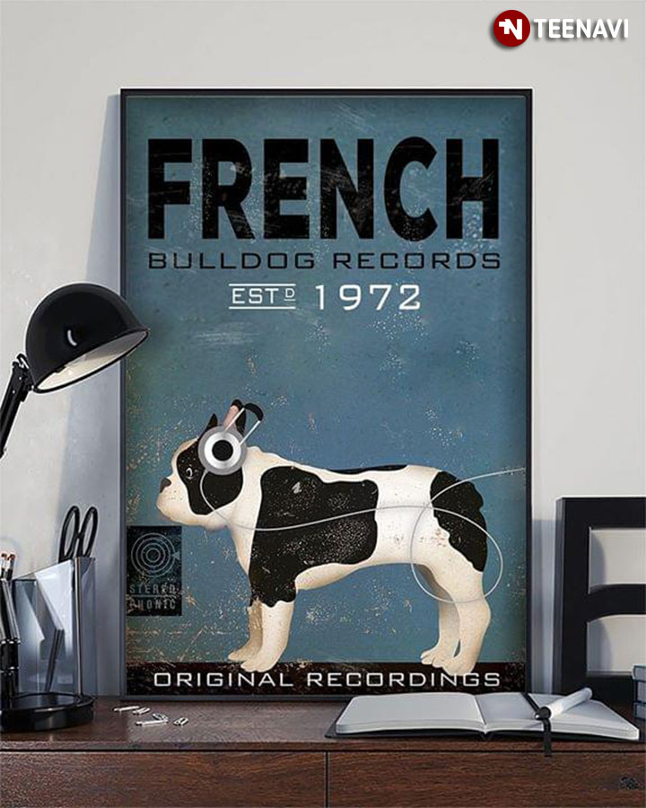 Vintage French Bulldog Records Est. 1972 Original Recordings
