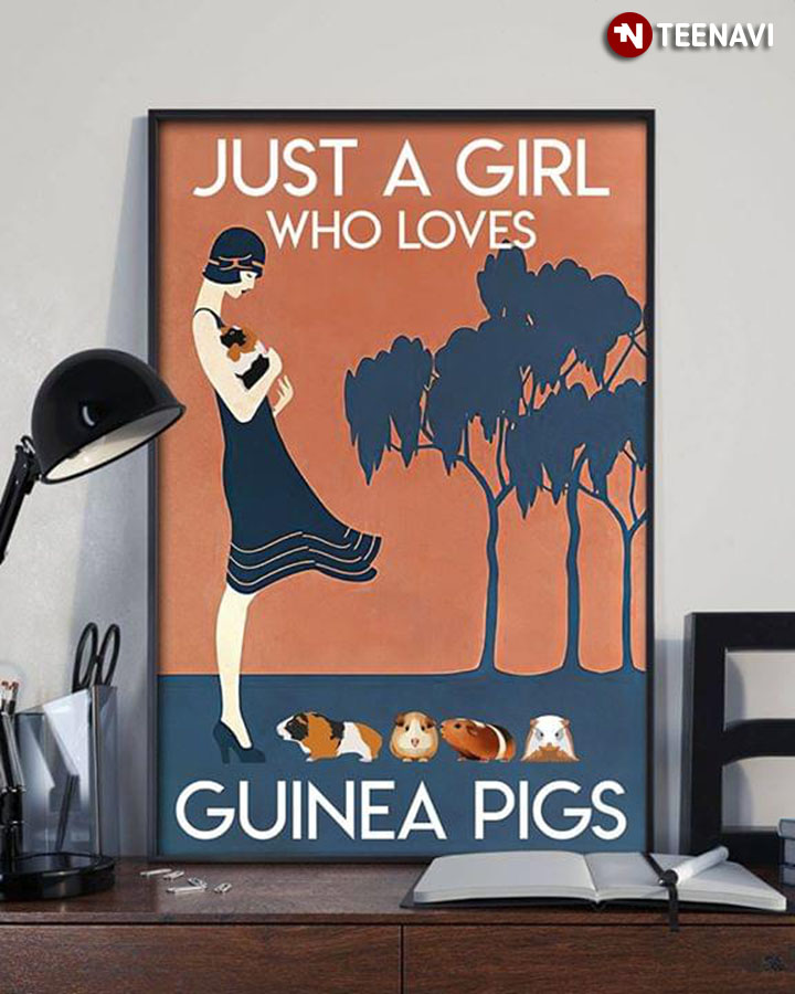 Vintage Just A Girl Who Loves Guinea Pigs