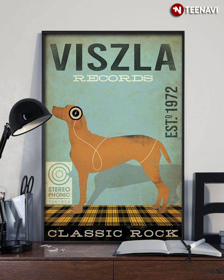 Vintage Viszla Records Est. 1972 Classic Rock