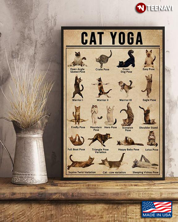 Funny Cat Yoga
