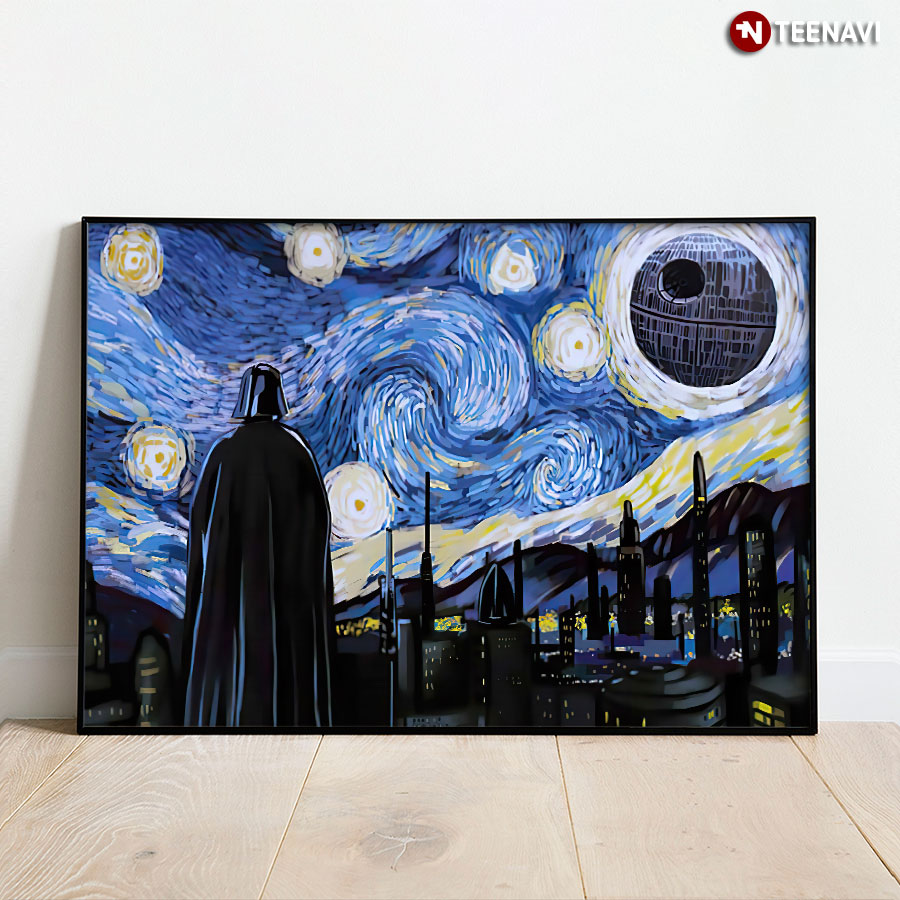 Star Wars Darth Vader In The Starry Night Vincent Van Gogh