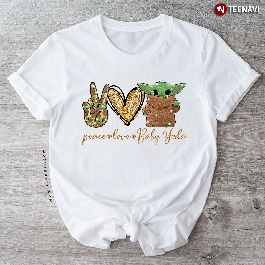 Peace Love Baby Yoda T-Shirt