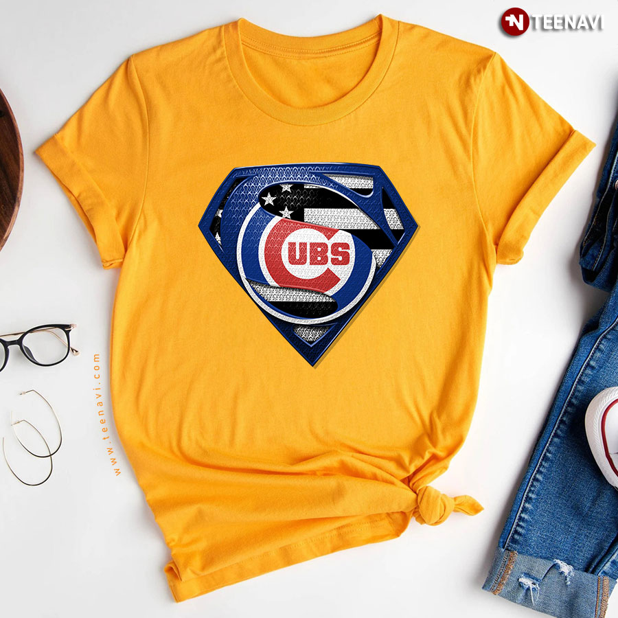 Chicago Cubs Superman American Flag The 4th Of July