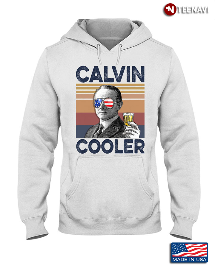 Calvin Cooler Beer Drinking The 4th Of July American Independence Day