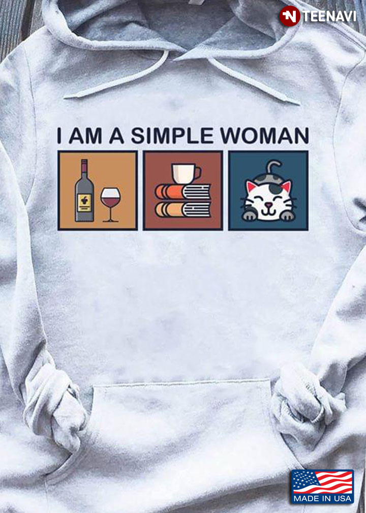 I Am A Simple Woman I Like Beer Books  And Cat