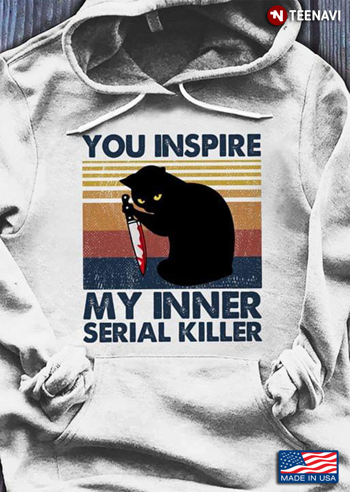 Black Cat With Knife You Inspire My Inner Serial Killer